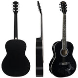 WINZZ AF227A 39 Inches Concert Acoustic Acustica Guitar with Full Kit, Elegant Butterfly