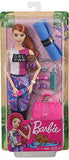 Barbie Fitness Doll, Red-Haired, with Puppy and 9 Accessories, Including Yoga Mat with Strap, Hula Hoop and Weights, Gift for Kids 3 to 7 Years Old