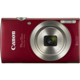 Canon PowerShot ELPH 180 Digital Camera (Red) Bundle with 32 GB Memory Card and More