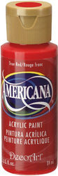 DecoArt Americana Acrylic Paint, 2-Ounce, True Red