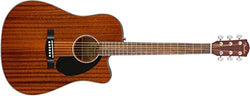 Fender CD-60SCE Dreadnought Acoustic Guitar - All Mahogany