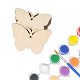 30 Pack Wooden Butterfly Cutouts Unfinished Wood Butterfly Ornaments DIY Butterfly Craft Gift Tags for Thanksgiving Christmas Home Party Decoration Craft Project