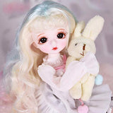 HGCY Soft BJD Doll 12 Inch SD Dolls Joint Rotated Dress Included Doll Accessories with Full Set Clothes Shoes Wig Makeup, Can Be Used for Collection, The Best Gift for Boys