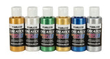 Createx Colors 5804-00 Createx Pearl Airbrush Set, Assorted Colors, 2 oz, 6 Pieces, 2 Ounce, Multicolor