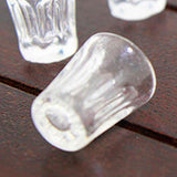 6Pcs Dollhouse Miniature Plastic Clear Beer Mug Cup Kitchen 1:12 Kids Toy Gift,Perfect DIY Dollhouse Toy Gift Set Transparent