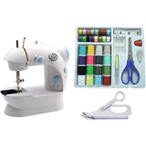 MICHLEY Mini Sewing Machine & Accessories 3-Piece Value Bundle