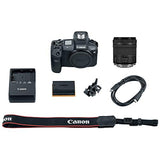 Canon EOS R Mirrorless Digital Camera with 24-105mm f/4-7.1 Lens Bundle + 75-300mm F/4-5.6 III Lens + 128GB Memory + Case + Filters + Tripod (26pc Bundle)