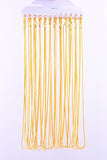 Gold Chain 18K Gold Plated Snake Chains for Necklace Jewelry Making 18inch 24pcs 1.2mm with Lobster