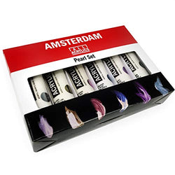 Royal Talens - Amsterdam All Acrylics Paints - 6 x 20ml Tubes - Pearl Set