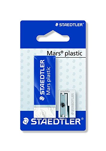 Staedtler Mars Plastic 526 S3BK2D Sharpener and Eraser Set