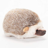 DEMDACO Huddled Small Hedgehog Wispy Chestnut Children's Plush Stuffed Animal