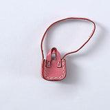 XiDonDon Italian Leather Crossbody Bag for Ob11, Molly,Gsc,1/12bjd Supplies Toys Dolls Accessories (Pink)