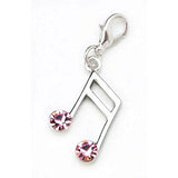 Darice Jewelry Making Charms Mix and Mingle Charms w/Lobster Clasp Music Note w/Rhinestone (3 Pack)