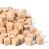 Wooden Cubes 3/4 inch Small Wood Blocks for Crafts 2cm Unfinished Natural Wood Square Block for DIY Projects and Puzzle Making (230PCS)