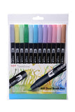 Tombow ABT Dual Brush Pen - Pastels Colours (Pack of 12)