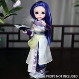 ICY Fortune Days 1/6 Scale 11 Inch Ball Jointed Doll Qin Dynasty Series, Including Fullset of Clothes, 3D Eyes, Beautiful Makeup for Children Above 8 Age (White Phoenix)