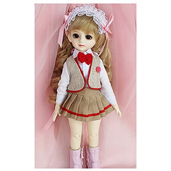 SFLCYGGL The Best Party Dress Up for Boys and Girls, College Wind 1/6 BJD SD Doll Clothes Suits