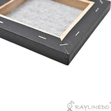 RayLineDo Set of 6pcs Mini Artist Black Canvas Frame 6x6inch ( 15x15cm ) Oil Water Painting Board