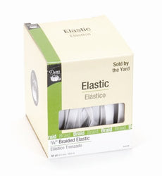 Dritz 9431W Braided Elastic, White, 3/8-Inch by 60-Yard