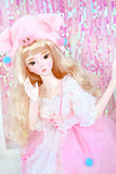 Dream Fairy Fortune Days Original Design 60 cm BJD Like Dolls(Chinese New Year Edition), Series 26 Joints Doll Named Piggy Girl, Doll with Exquisite Clothes as Best Gift for Girls (TTZ)
