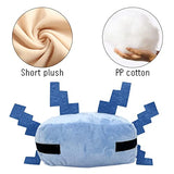XSLWAN Blue Axolot Plush Plush Stuffed Toy Soft Throw Pillow Decorations for Video Game Fans, Kids Birthday Party Favor Preferred Gift for Holidays, Birthdays(Blue Axolot)