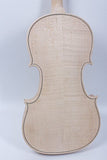 Yinfente Violin Unfinished White Violin 4/4 Unglued Violin Flame Maple & Spruce wood Top Violin Accessory Parts