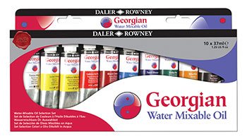 Daler Rowney : Georgian Water Mixable Oil Starter Set : 10 x 37ml