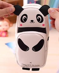 Rumas Kawaii 3D Panda Pencil Case for Kids/Students, Large Capacity Pen Pouch Stationery Tool