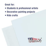 US Art Supply 4 X 4 inch Professional Artist Quality Acid Free Canvas Panels 8-12-Packs (1 Full Case of 96 Single Canvas Panels)