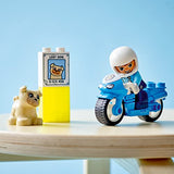 LEGO DUPLO Rescue Police Motorcycle 10967 Building Toy for Imaginative Play; Police Officer Bike for Kids Aged 2+ (5 Pieces)