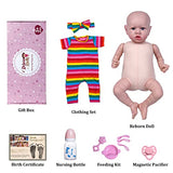 RSG Realistic Reborn Baby Dolls - 18In Life-Like Newborn Baby Dolls Girl Blue Eyes Real Life Baby Dolls with Toy Accessories Gift Set for Kids Age 3 4 5 6 7 8 9 + & Collection