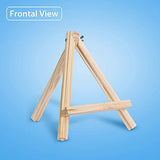 Tripod Easel Stand, Portable Natural Pine Wood Photo Painting Easel Display for Kids Students Artist Painting, Sketching, Displaying Photos (9 Inch Tall) (12)
