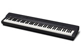 Casio Privia PX-160BK 88-Key Full Size Digital Piano with Power Supply, Black