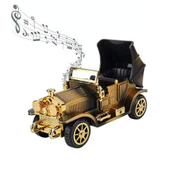 GRETD Metal Mobile Classical Car Shape Model Music Box with Wedding Gift Table Decoration Music