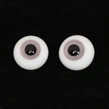 Fityle Fashion Dolls Safety Eyeballs 14mm Eyes Acrylic Round Eyeballs for Dollfie BJD Plush Animals Doll DIY Custom Making Supplies Gray