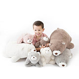 GUND Snuffles Laying Down Teddy Bear Stuffed Animal Plush, Gray, 27"