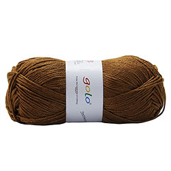 golo Crochet Yarn Size 1 Crochet Yarn for Blankets,Cotton Crochet Yarn(Brown-050)