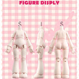 CALEMBOU BJD Dolls Blind Box, Kawaii Bunny Bonnie 1/12 Ball Jointed Doll Random Design Collectable Action Figure Posable Dress Up Doll for Girls (1 Single Box)