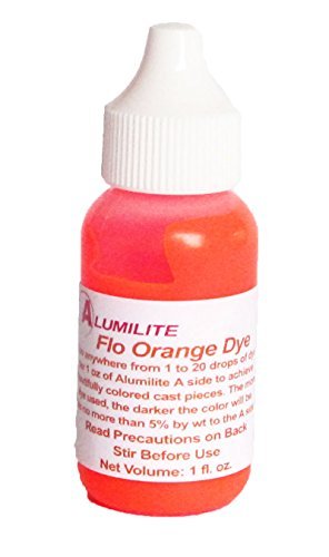 Alumilite resin liquid colorant fluorescent orange