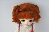 JD250 5-6inch 13-15CM Short Baby Curly Mohair Doll Wigs 1/8 Lati Yellow Doll Accessories (Carrot)