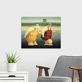Judy and Marge Canvas Wall Art Print, 20"x16"x1.25"