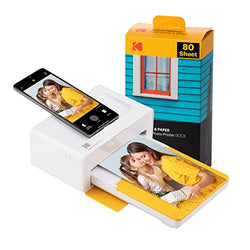 KODAK Dock Plus 4PASS Instant Photo Printer (4x6 inches) + 90 Sheets