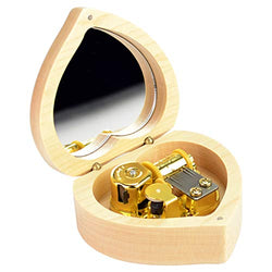 Sidiou Group Creative Classical Music Box Mechanical Lovely Music Box Romantic Music Box Retro Music Box (Heart-Shaped)