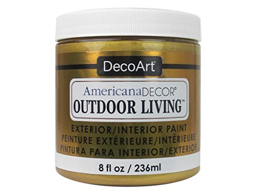 Decoart DECADOL-36.27 Outdoor Living Metallcs8ozGold Americana Outdoor Living Metallics 8Ozgold