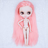 YUMMON 1/6 BJD Doll is Similar to Neo Blythe, 4-Color Changing Eyes Shiny Face and Ball Jointed Body Dolls, 12 Inch Customized Dolls with Five Hands, Nude Doll Sold Exclude Clothes (YM13)