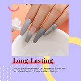 Beetles Elephantastic Elegant Gel Nail Polish Set - Soak Off Nail Gel Polish Nude Gray Glitter Series 6 Colors Gel Polish Kit Classic Nail Art Designs Gel Manicure Gift Set