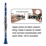 Yasisid Bb Clarinet Woodwind Band & Orchestra Musical Instruments for Student Beginners with Hard Case Bag, Gloves, Cleaning Cloth, Stand, Mouthpiece