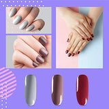 Gel Nail Polish Kit Villsure All-in-One 5 Colors Gel Nail Kit with 168W UV LED Nail Lamp, Base & Top Coat and 7pcs Nail Tool Set,Gel Manicure Kit