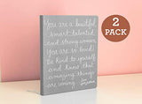 Eccolo Grey “Love, Your Notebook” Hardcover Journal with 256 Premium Pages (Set of 2 Notebooks, 8x10-inches)