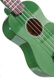 Alida Soprano Ukulele For Beginner Green Color included Carrying Bag, Strap, Spare Strings and Picks for Kid Guitar